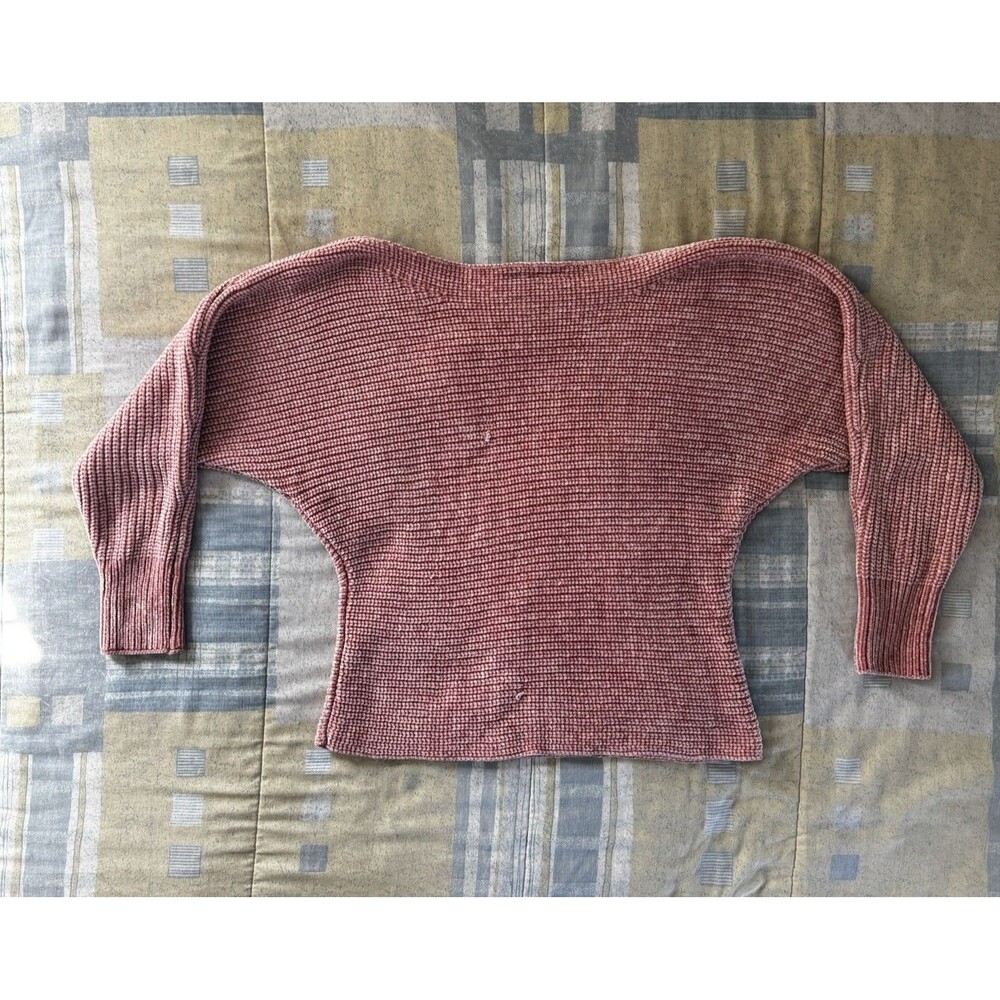 Boston Proper Pink Knit Long Sleeve Sweater Top Women's Sz XS